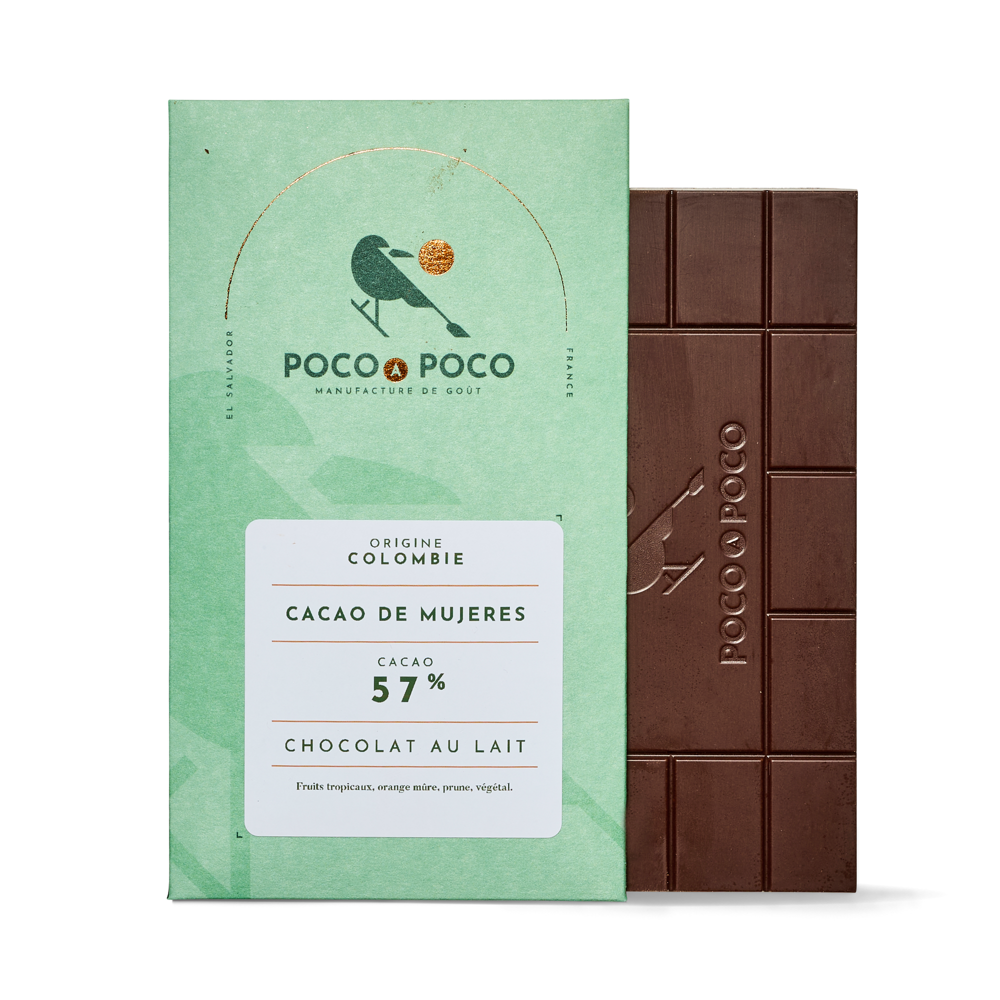 Tablette lait foncé 57% Cacao de Mujeres