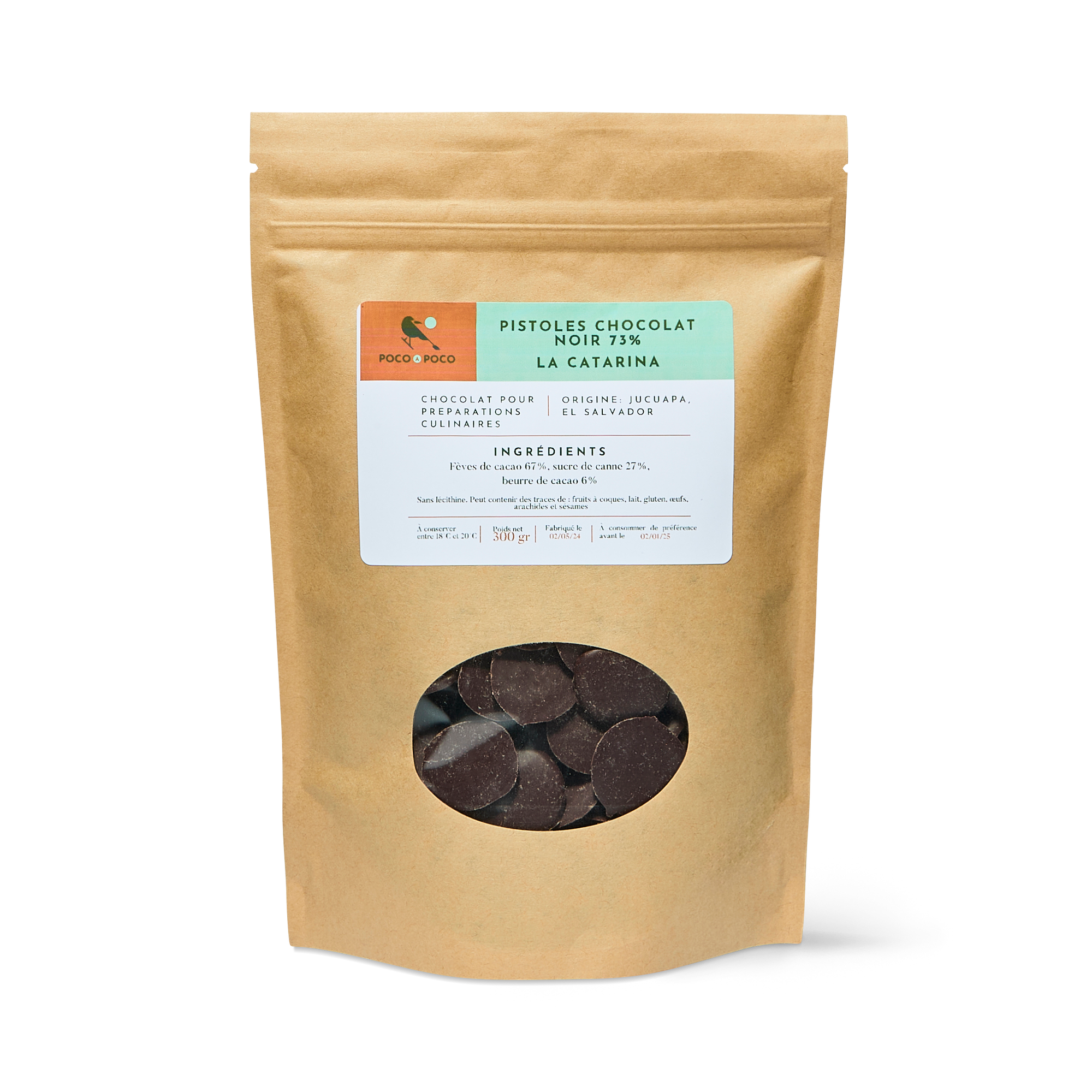 Pistoles Chocolat Noir 73% La Catarina