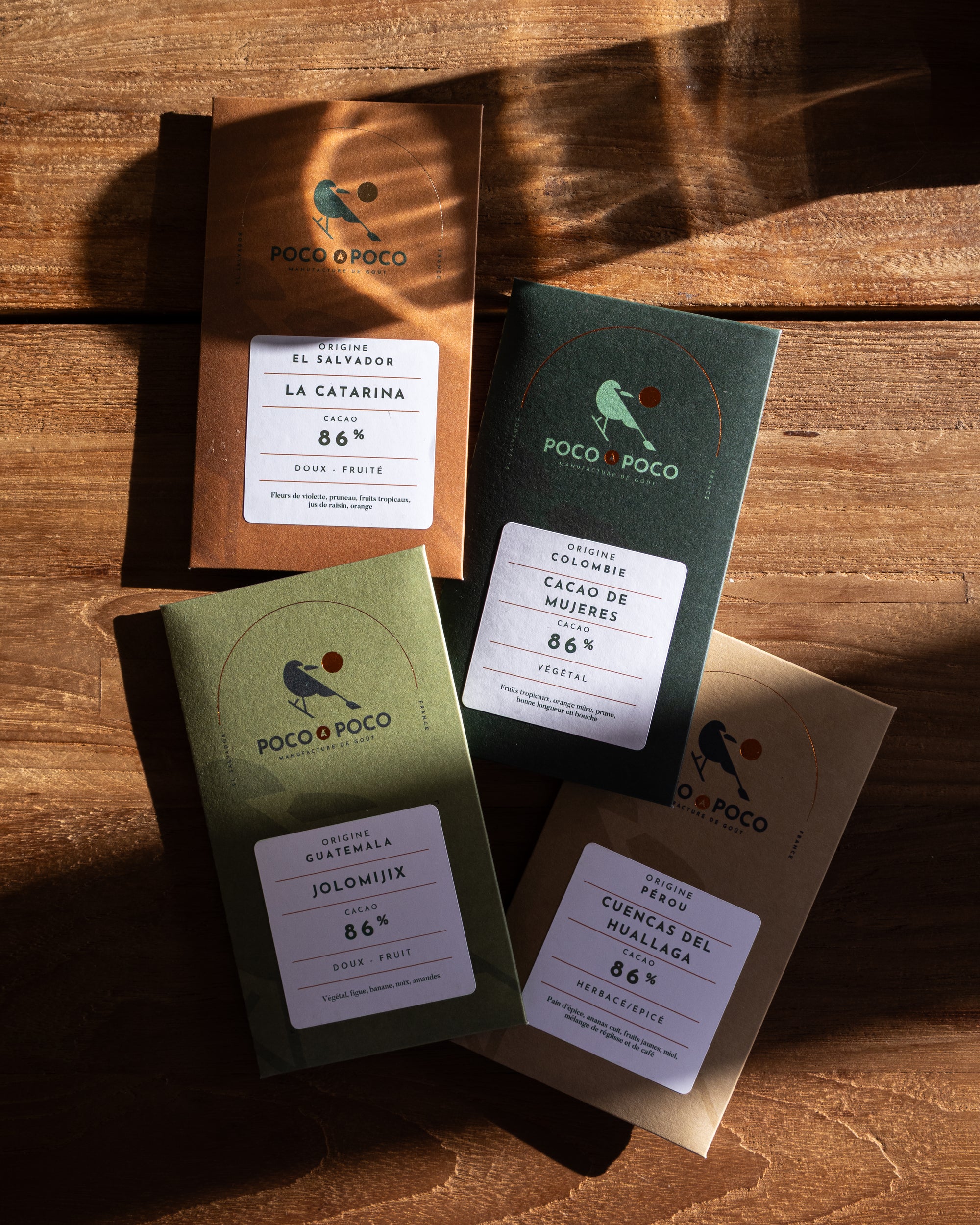 Pack Été - 4 tablettes de chocolat noir bean to bar 86 %